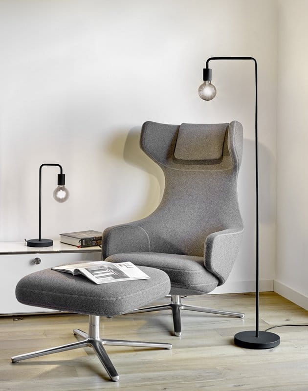 Lámpara de sobremesa grande Trio Diallo negro mate 51cm 508000132