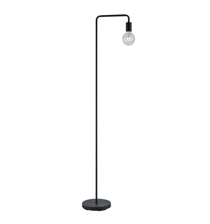 Trio Diallo Black Mat Metal Floor Lamp 408000132