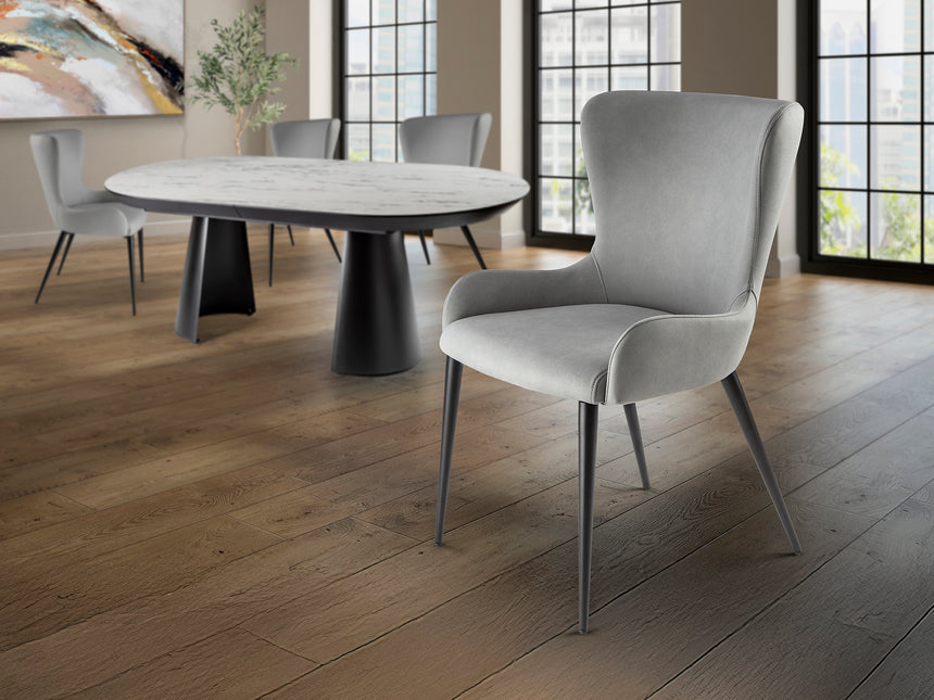 Silla Schuller Telma negro y gris 53x83cm 408547