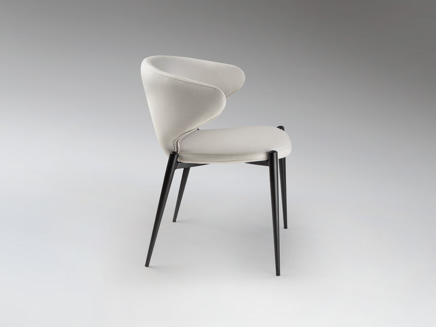 Silla Schuller Alize negro y blanco 56x75cm 408639