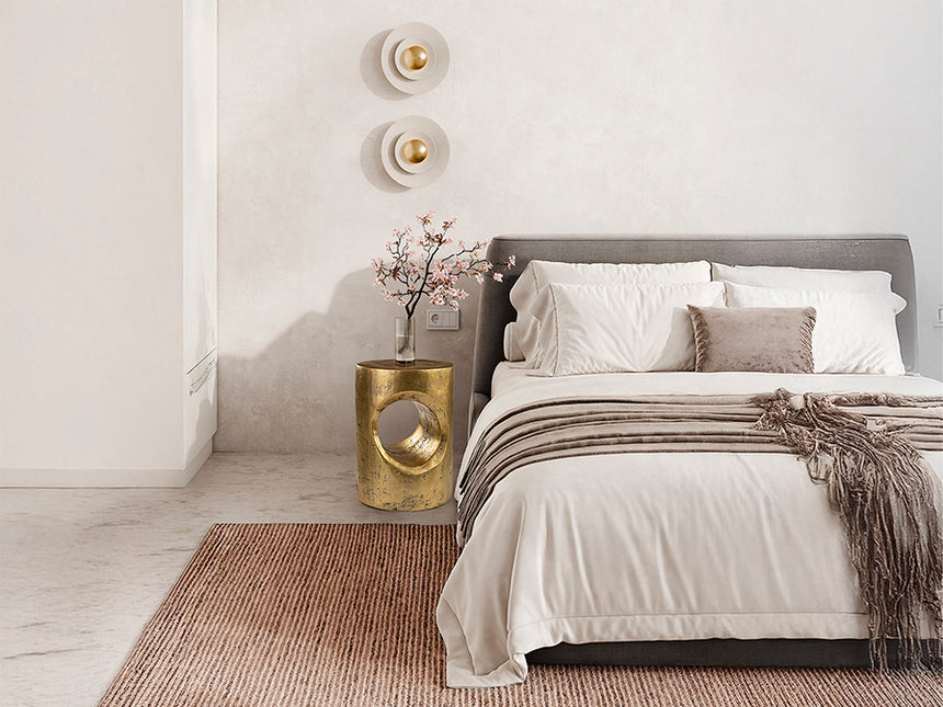 Mesa auxiliar Schuller Hole oro 409018