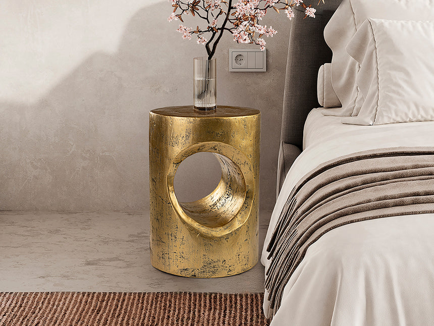 Mesa auxiliar Schuller Hole oro 409018