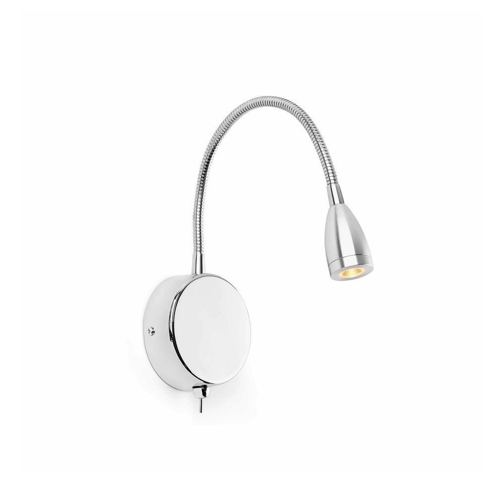 Faro LOKE Chrome reader wall lamp 40994