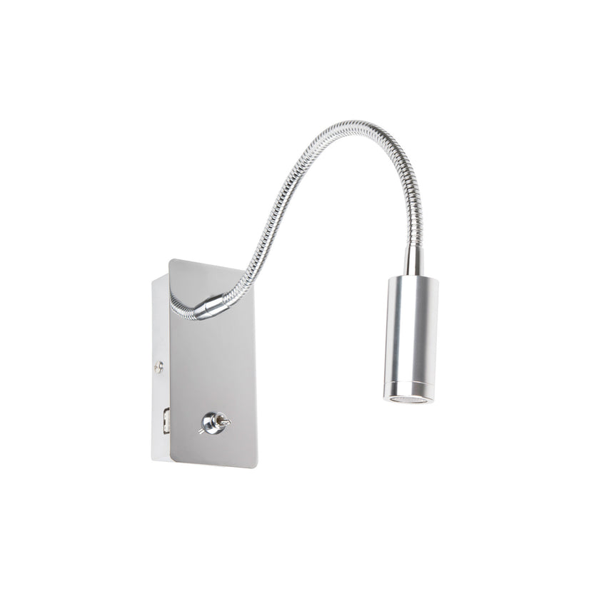 Faro JULIET Chrome reader wall lamp with USB 41025N