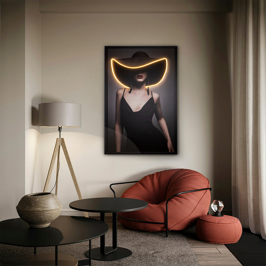 Cuadro con luz LED Pamela 80x120 411578