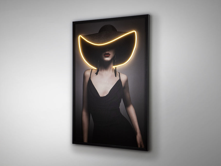 Cuadro con luz LED Schuller Pamela negro 80x120cm vista 3