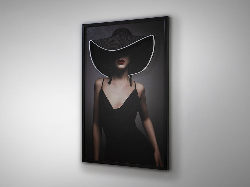Cuadro con luz LED Schuller Pamela negro 80x120cm vista 4