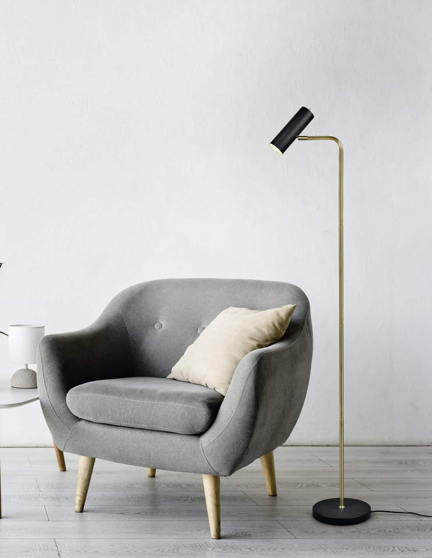 Trio Marley Matte Bronze Metal Floor Lamp 412400108