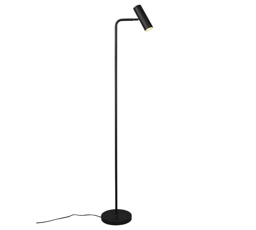 Trio Marley Black Mat Metal Floor Lamp 412400132