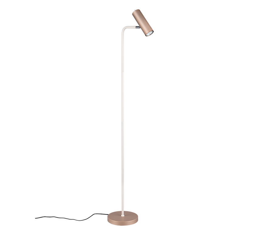 Lámpara de pie Trio Marley LED marrón café 3000K 151cm 412400165