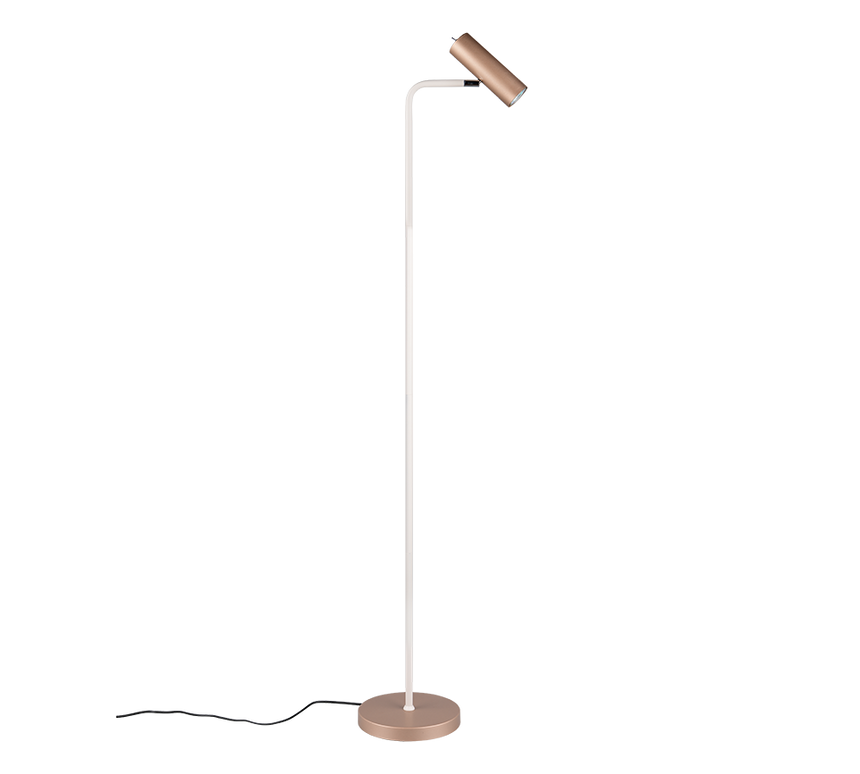 Lámpara de pie Trio Marley LED marrón café 3000K 151cm 412400165
