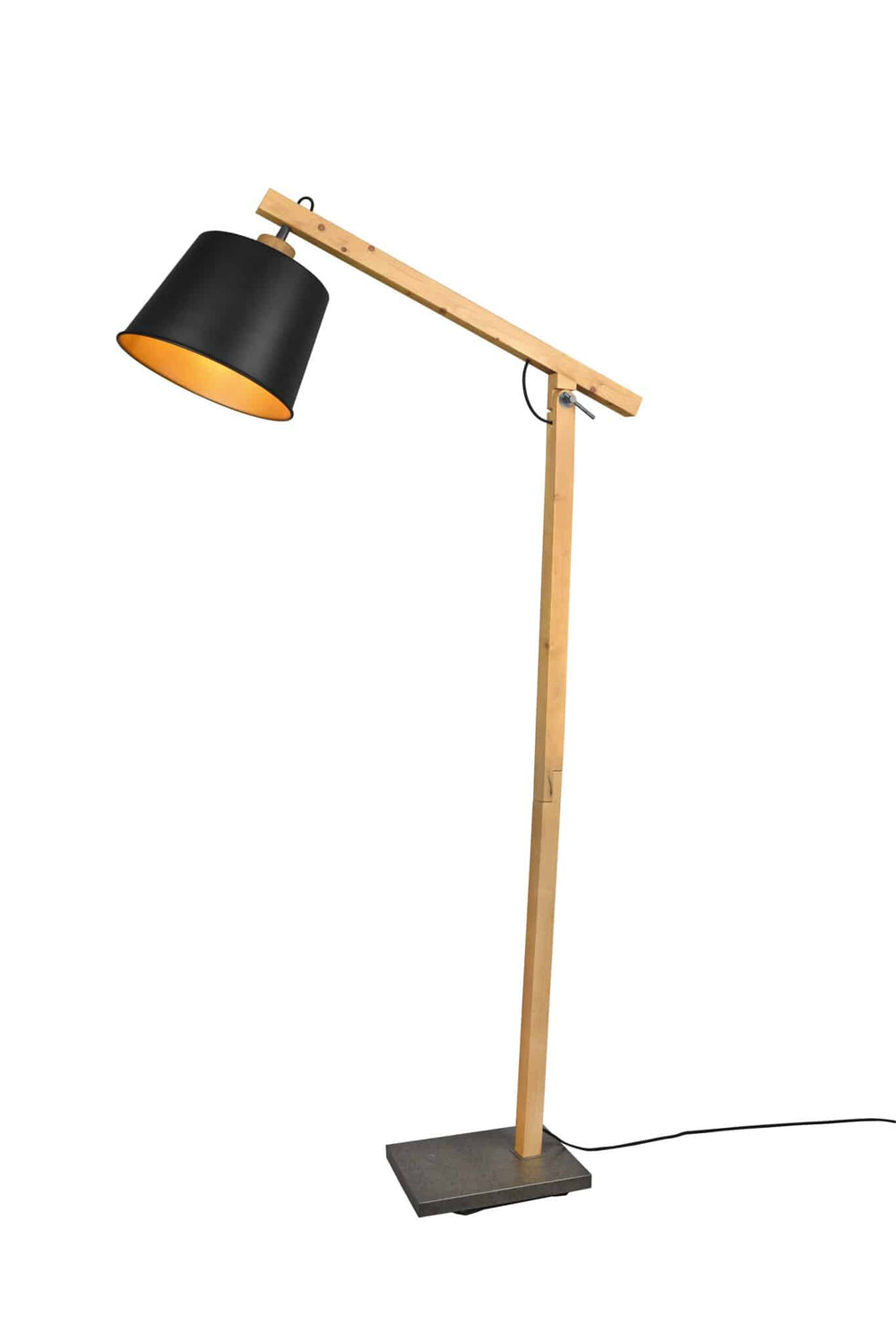 Trio Harris Black Mat Metal Floor Lamp 412700132