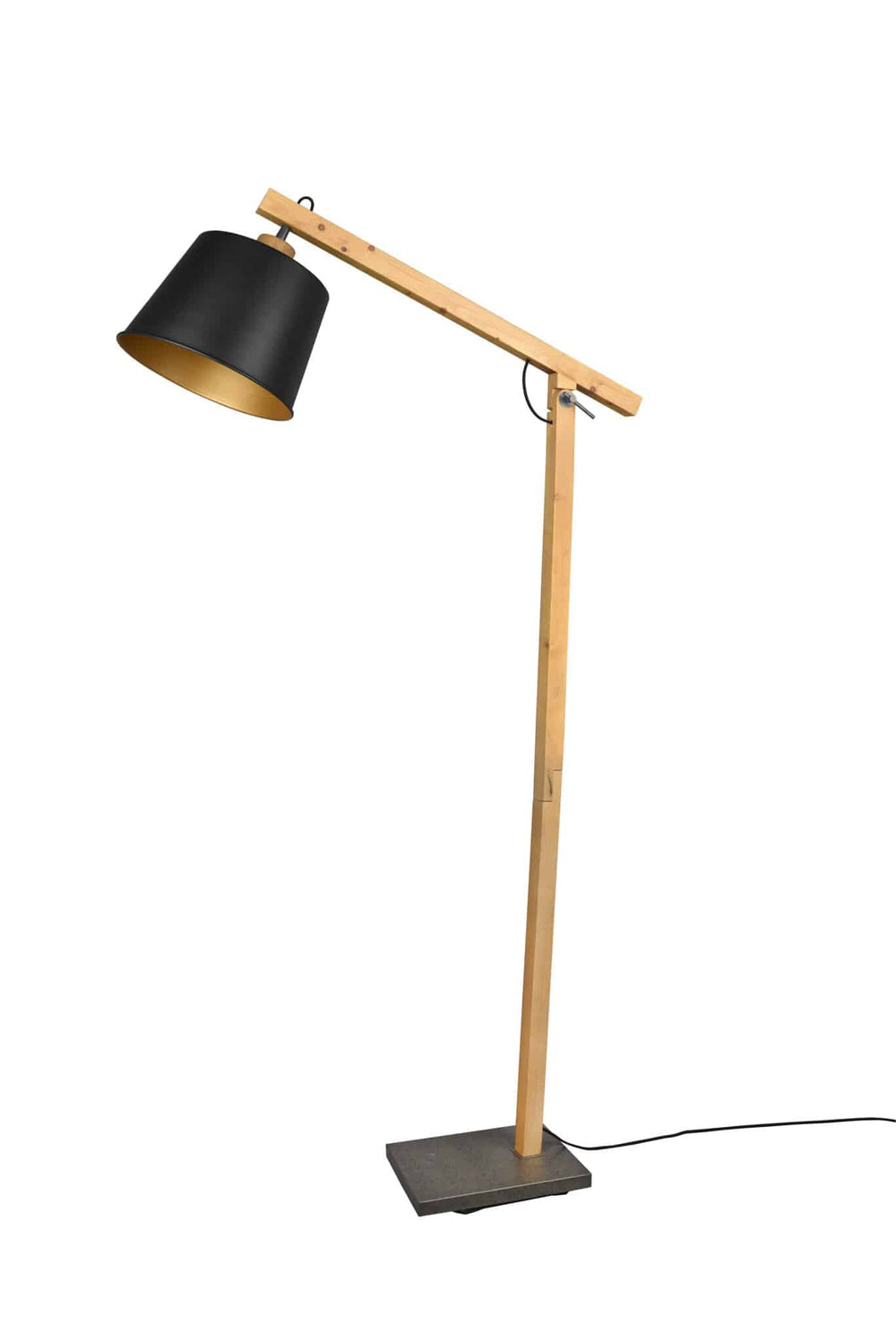 Trio Harris Black Mat Metal Floor Lamp 412700132