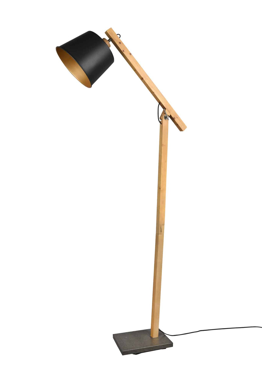 Trio Harris Black Mat Metal Floor Lamp 412700132