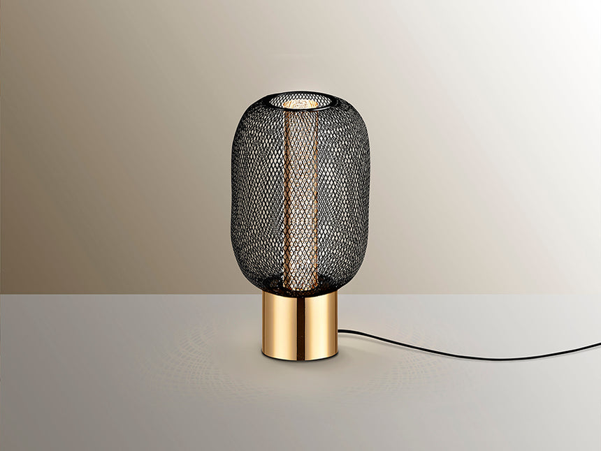 Lámpara de sobremesa Schuller Micrón LED oro y negro 3000K 24cm 413282 - imagen 5