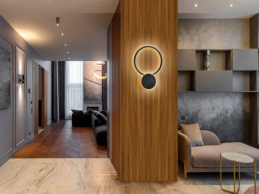 Lámpara aplique de pared Schuller Omnio LED negro 3000K 414265 - vista alternativa