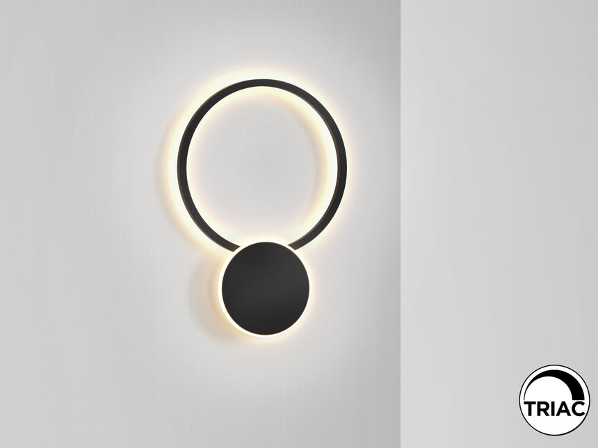 Lámpara aplique de pared Schuller Omnio LED negro 3000K vista 2