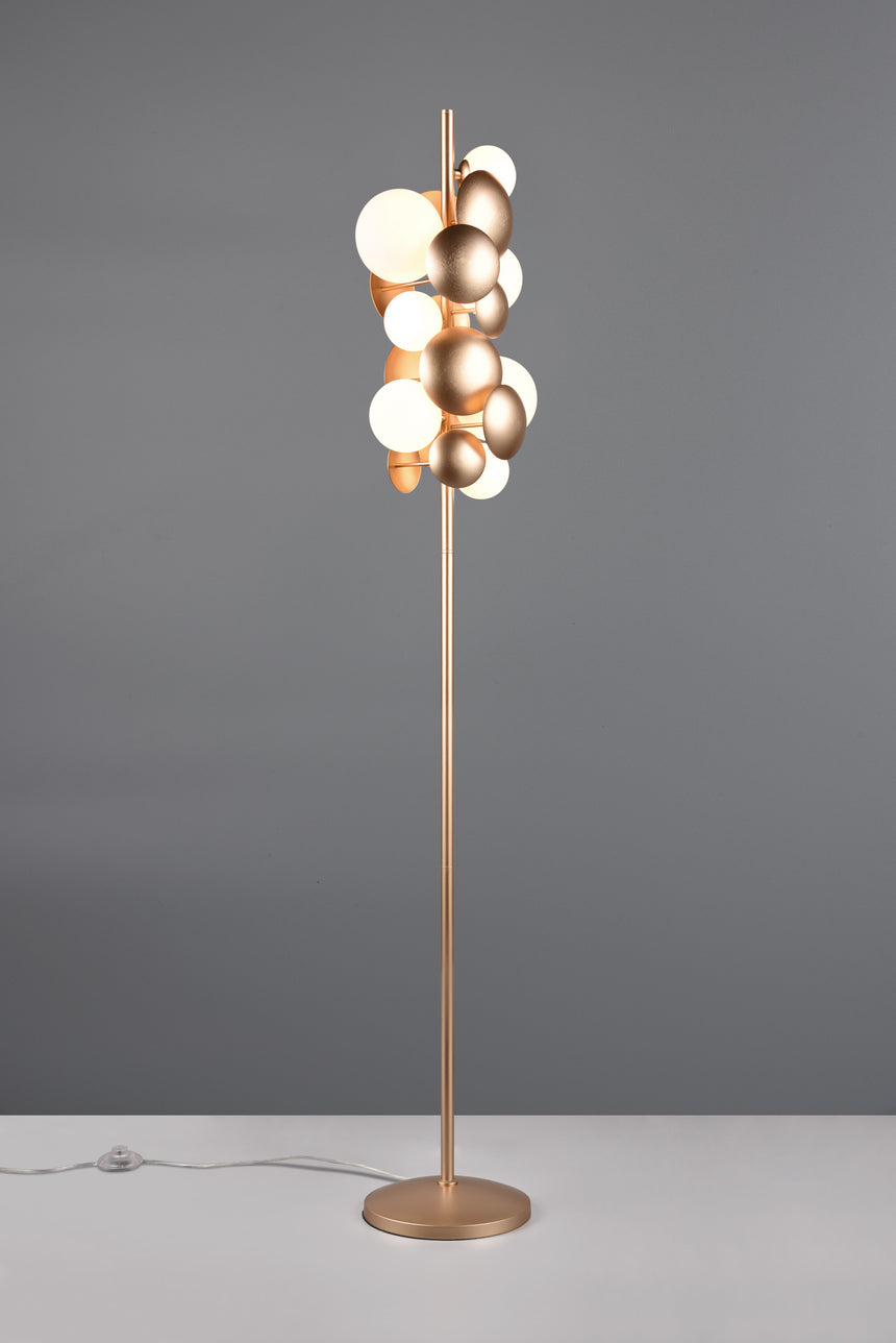 Lámpara de pie Trio Bubble LED gold-colored 3000K 155cm 417400779