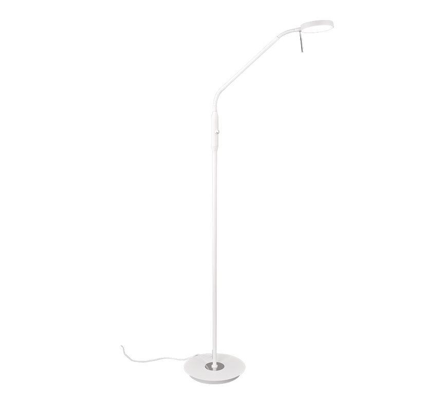 Lámpara de pie Trio Monza LED blanco mate 145cm 423310131 - vista 5