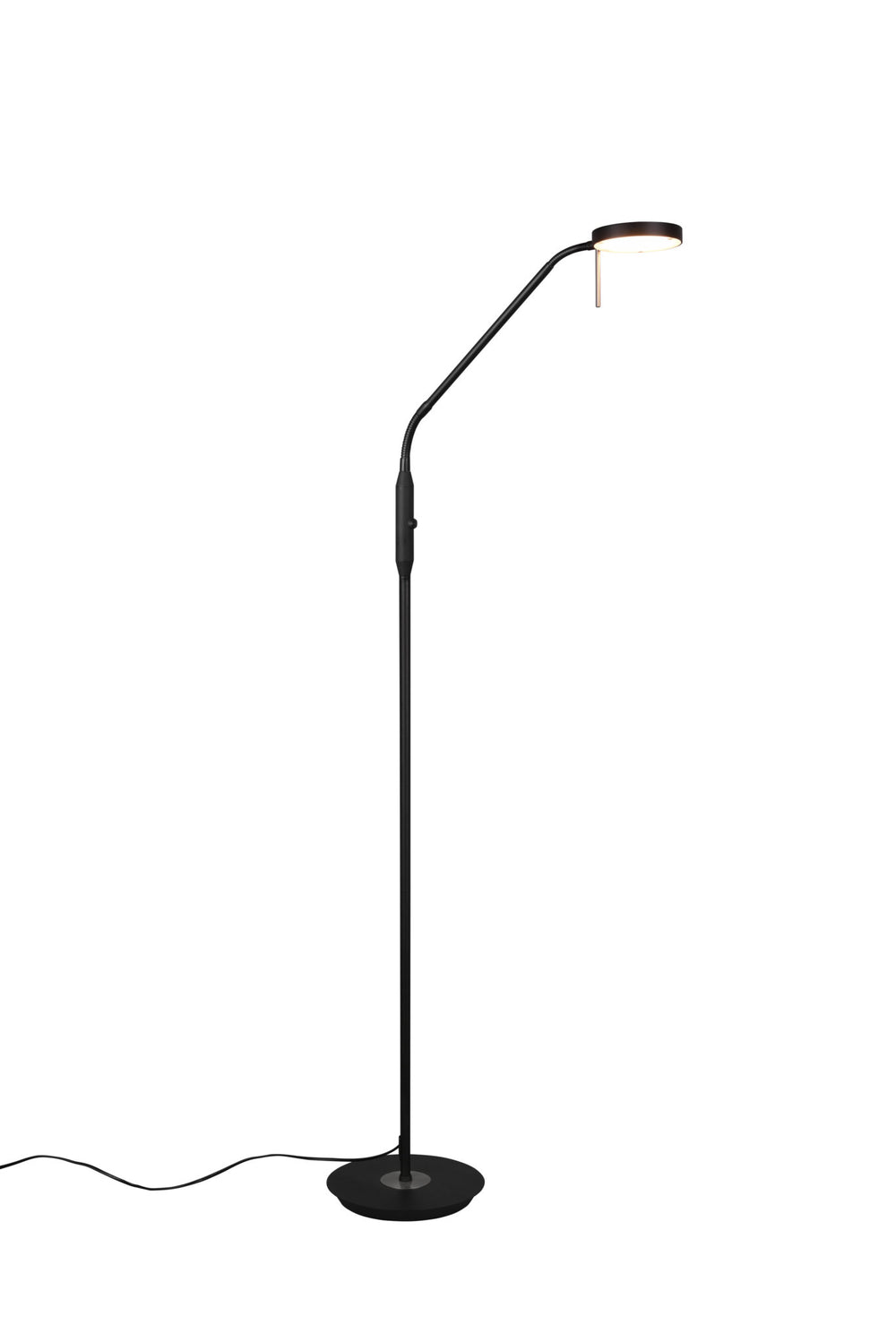 Trio Monza Black Mat Metal LED Floor Lamp 423310132
