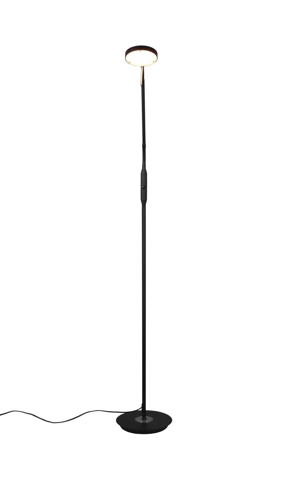 Trio Monza Black Mat Metal LED Floor Lamp 423310132