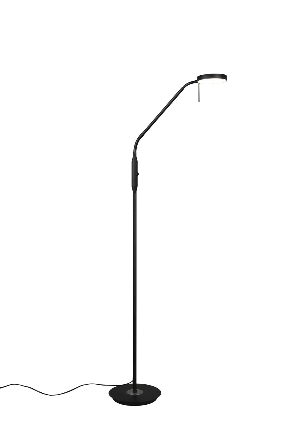 Trio Monza Black Mat Metal LED Floor Lamp 423310132