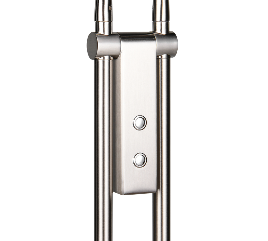 Lámpara de pie Trio Monza LED níquel mate 160cm 423310207