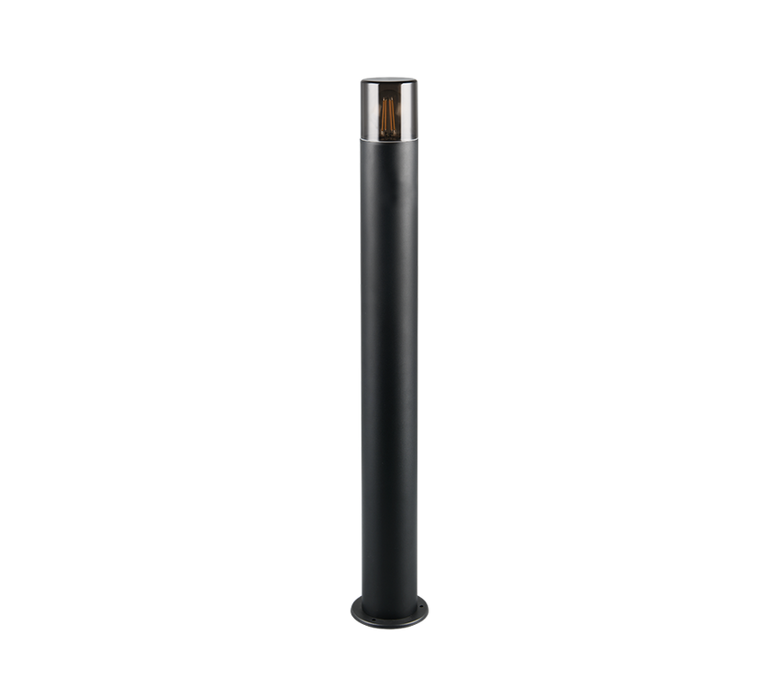 Baliza de exterior Trio Hoosic negro mate IP44 80cm 424060132