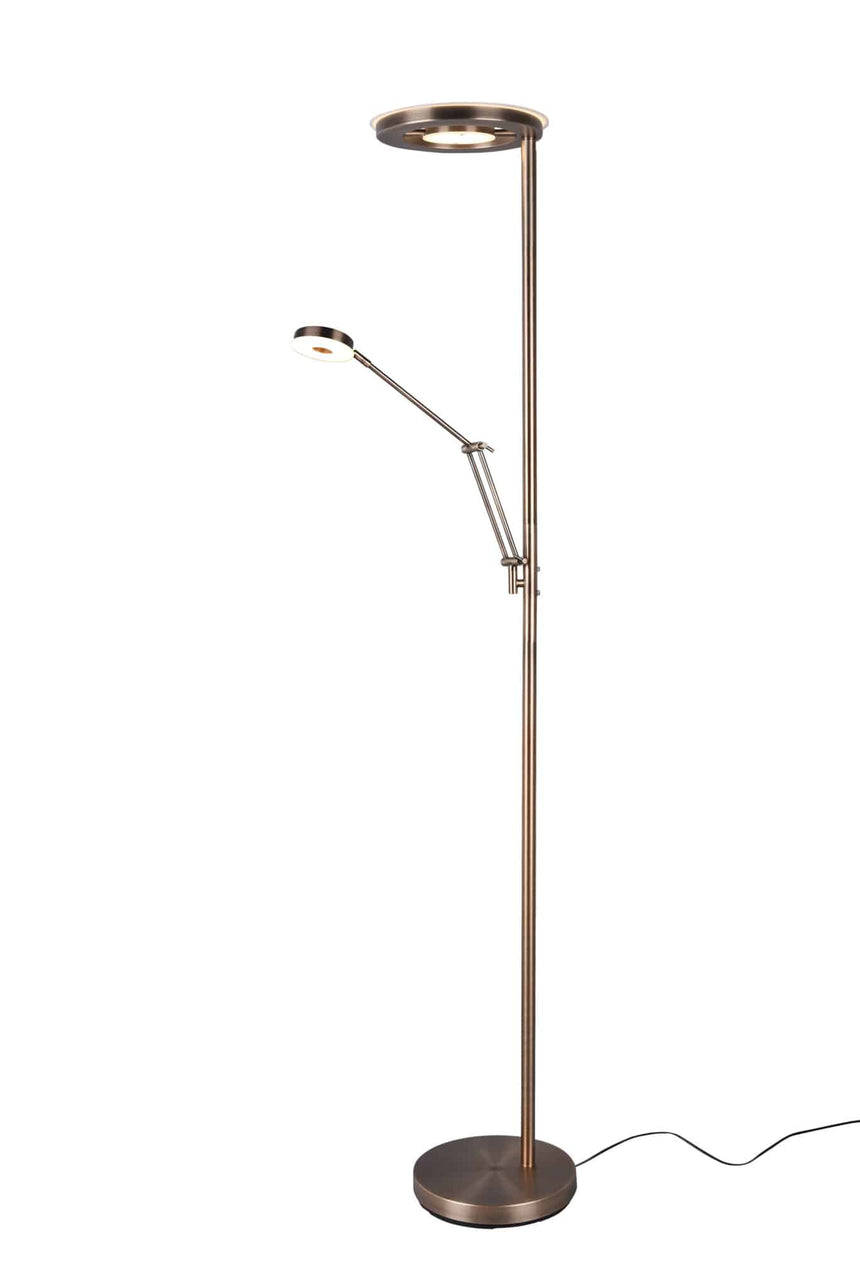 Trio Barrie Old Bronze Metal LED Floor Lamp 424210304