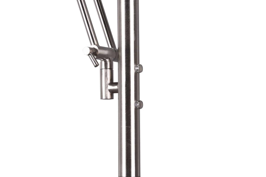 Trio Barrie Lámpara de pie LED de metal níquel mate 424210307