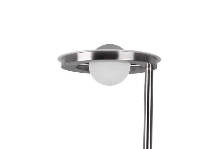 Trio Barrie Lámpara de pie LED de metal níquel mate 424210307