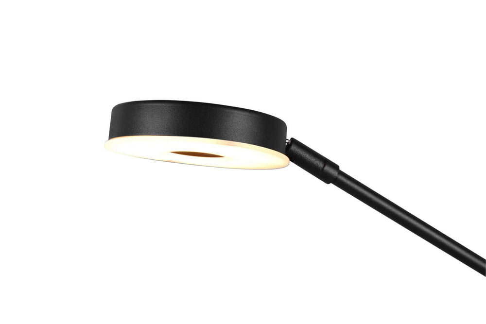Trio Barrie Black Mat Metal LED Floor Lamp 424210332