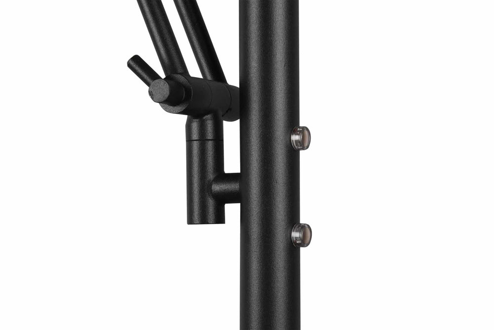 Trio Barrie Black Mat Metal LED Floor Lamp 424210332