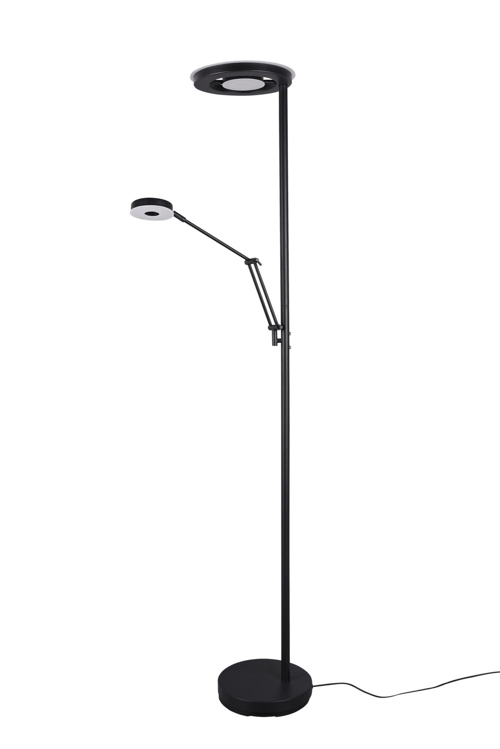 Trio Barrie Black Mat Metal LED Floor Lamp 424210332