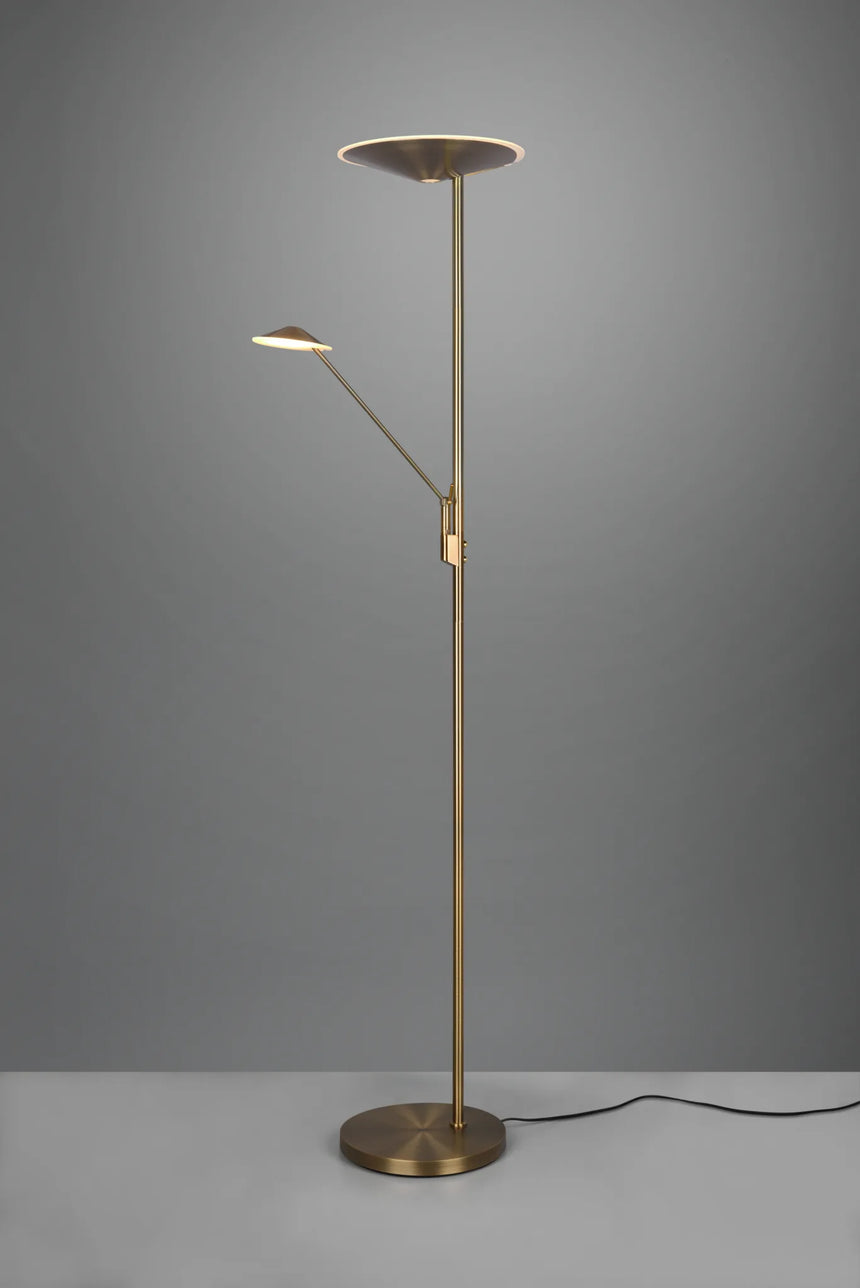 Trio Brantford Lámpara de pie LED dorado 425610204