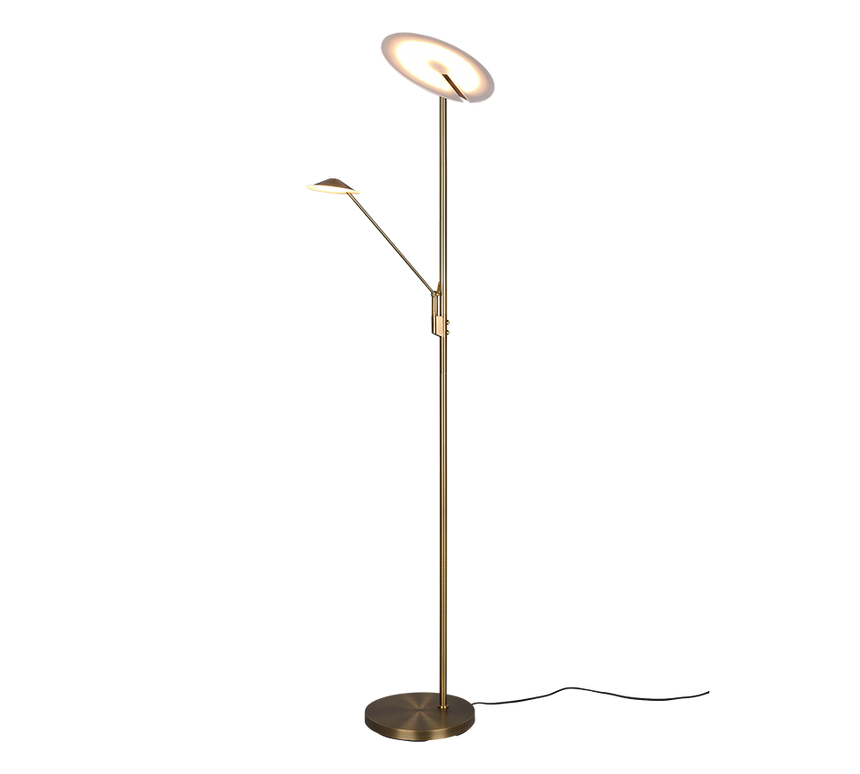 Trio Brantford LED Floor Lamp Gold 425610204