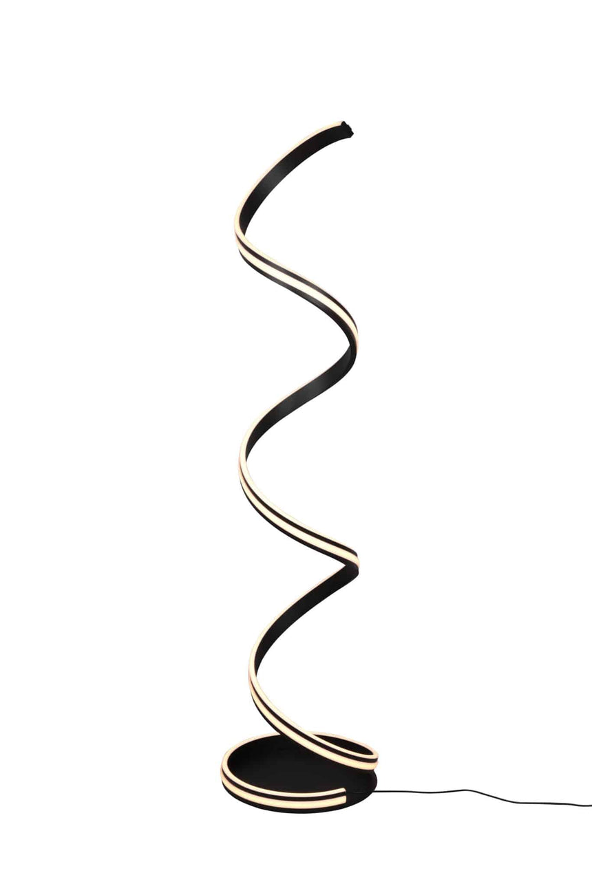 Trio Nuria Black mat metal LED floor lamp 426219132