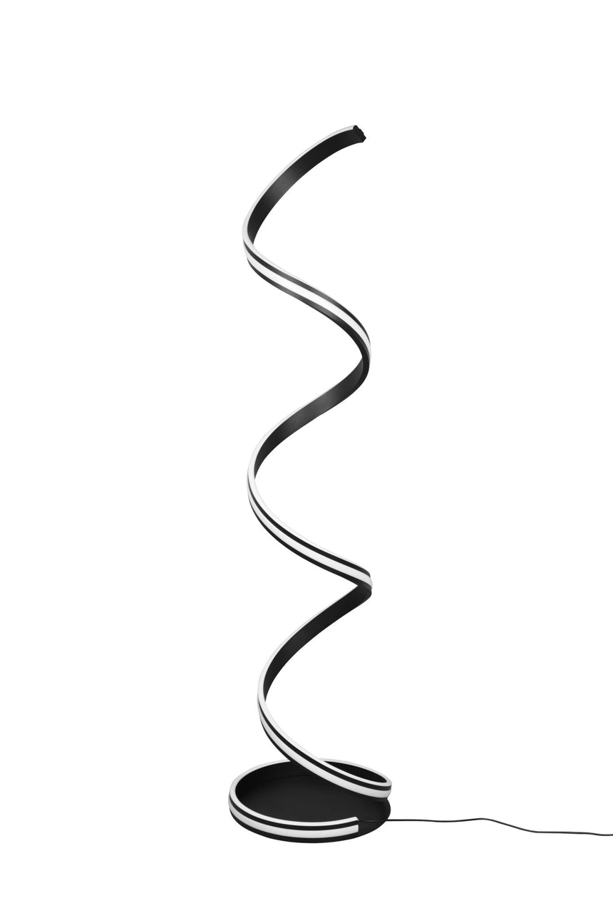 Trio Nuria Black mat metal LED floor lamp 426219132