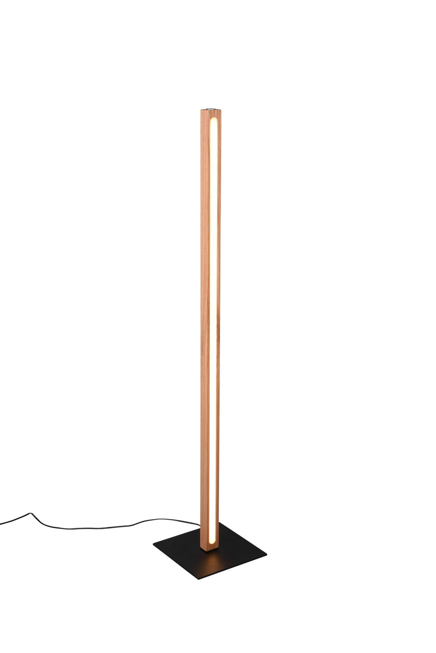 Trio Bellari Wooden LED Floor Lamp Natural Finish 426410130