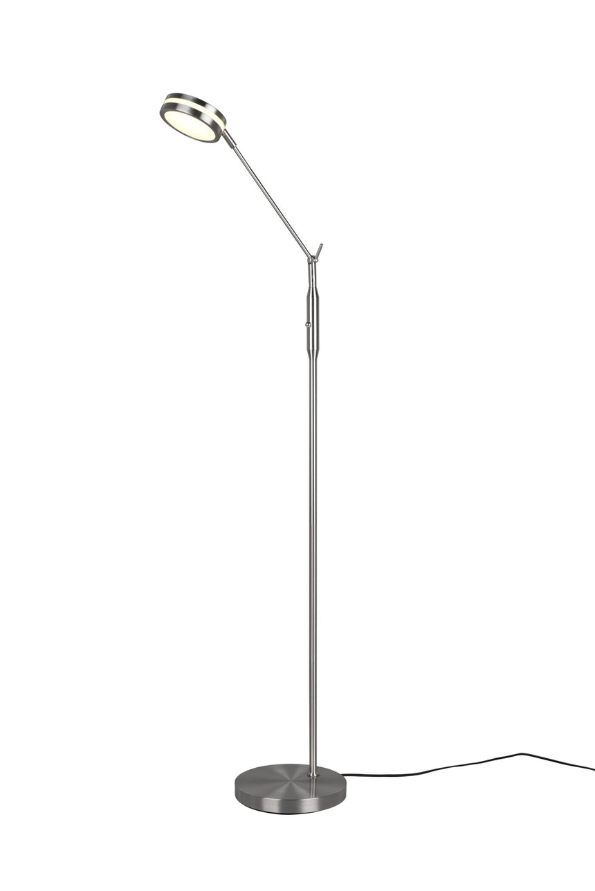 Trio Franklin Matte Nickel Metal LED Floor Lamp 426510107