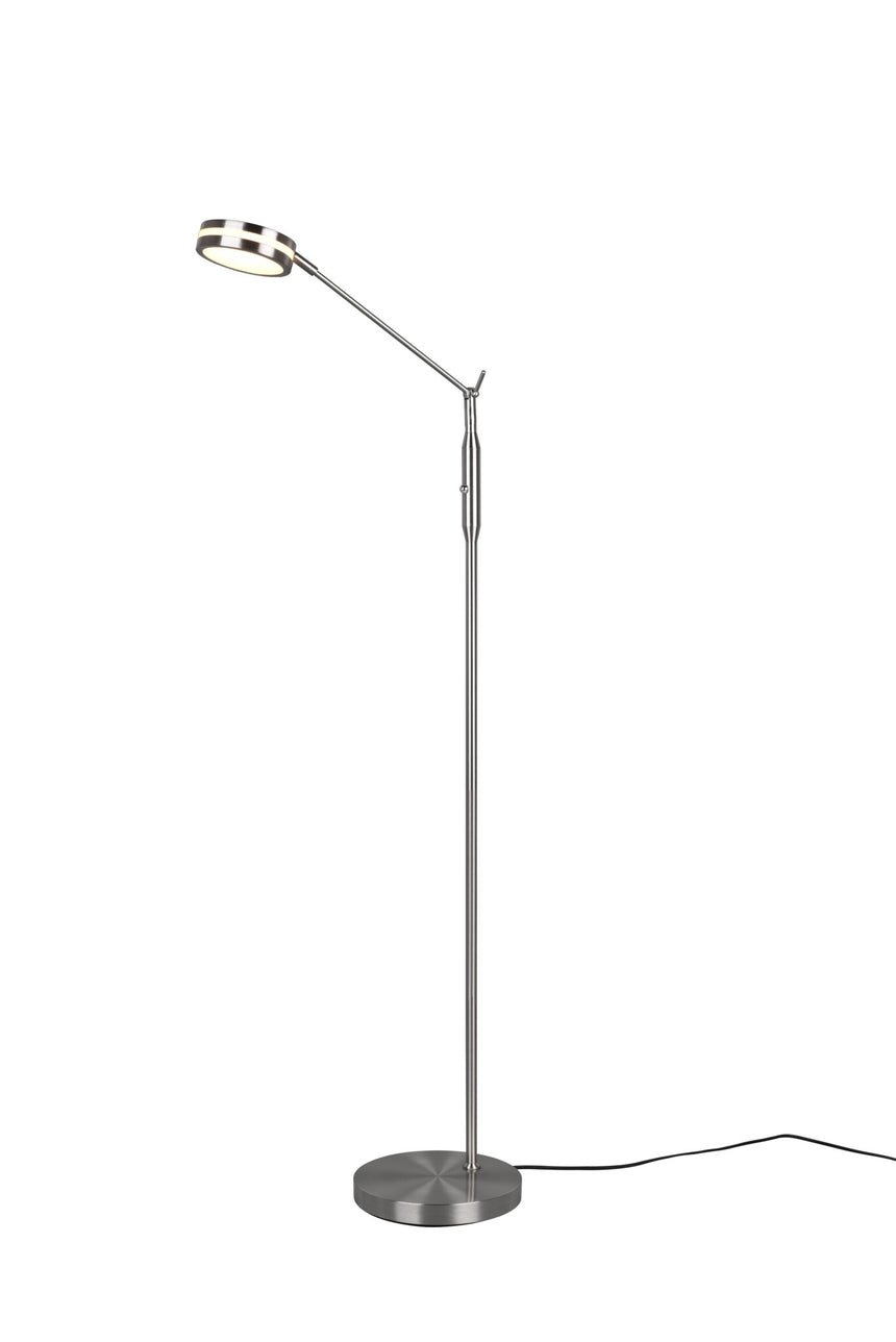 Trio Franklin Matte Nickel Metal LED Floor Lamp 426510107