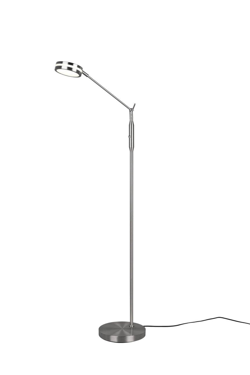 Trio Franklin Matte Nickel Metal LED Floor Lamp 426510107