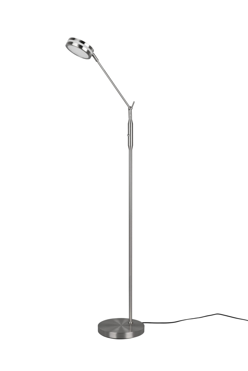 Trio Franklin Matte Nickel Metal LED Floor Lamp 426510107