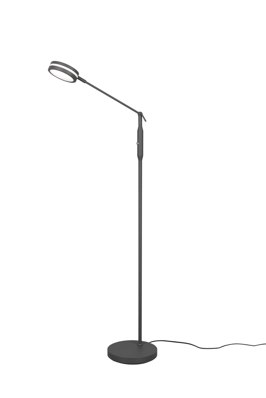 Trio Franklin Anthracite Metal LED Floor Lamp 426510142