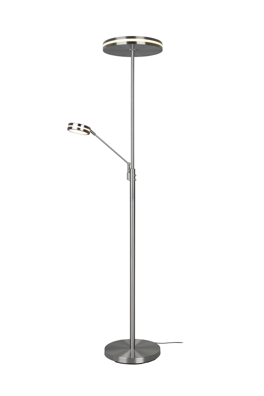 Trio Franklin Matte Nickel Metal LED Floor Lamp 426510207