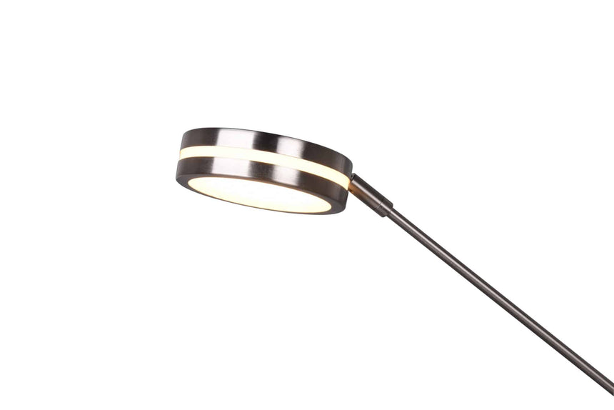 Trio Franklin Matte Nickel Metal LED Floor Lamp 426510207