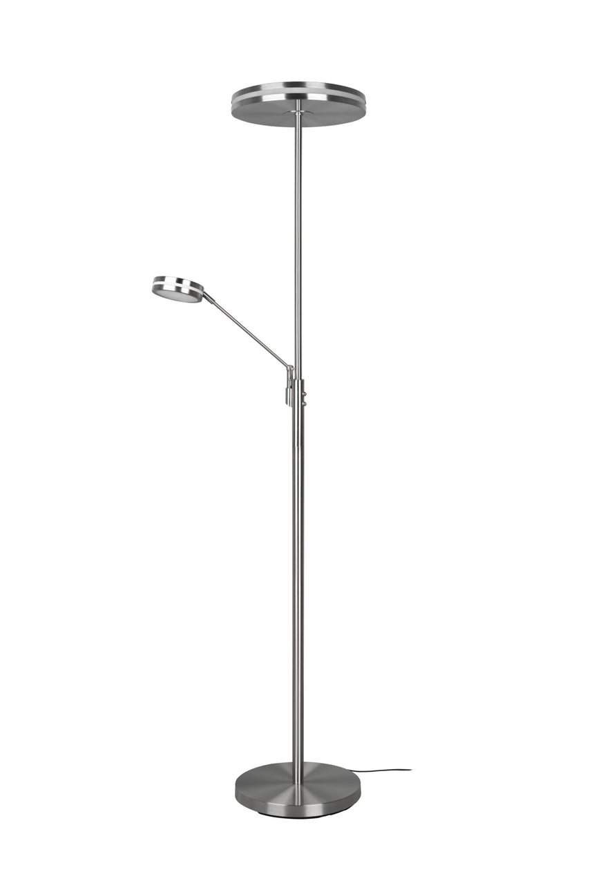 Trio Franklin Matte Nickel Metal LED Floor Lamp 426510207