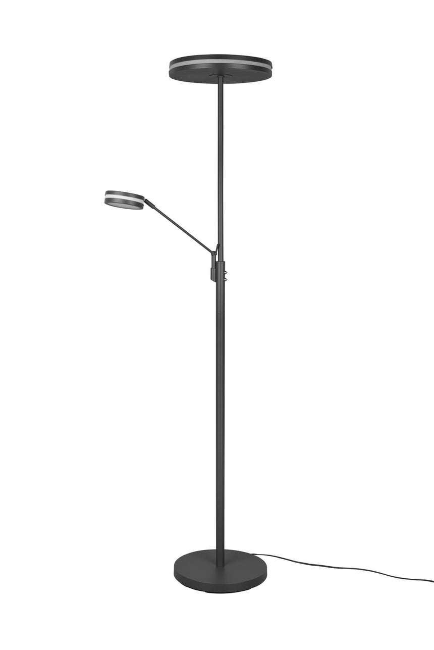 Trio Franklin Anthracite Metal LED Floor Lamp 426510242