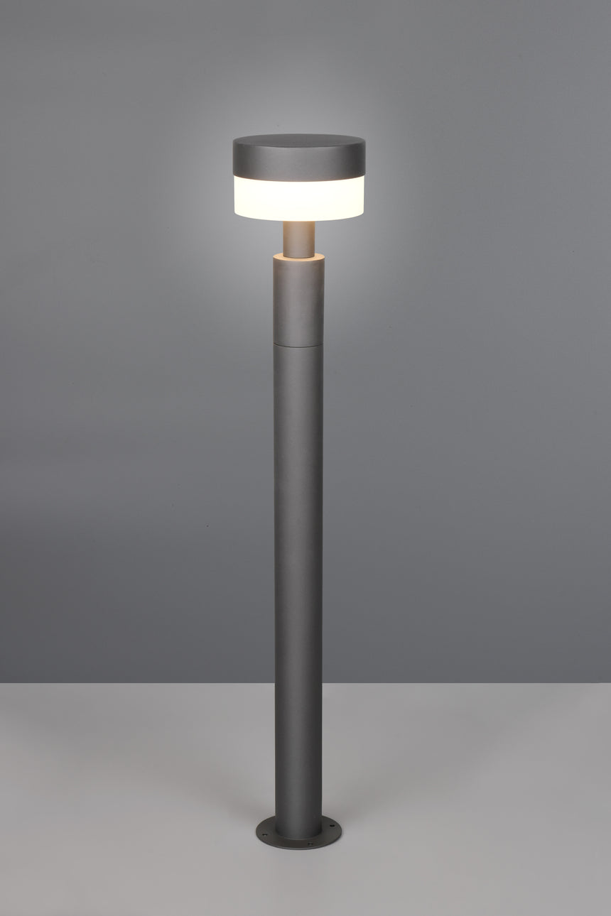 Baliza de exterior Trio Mackenzie LED antracita 3000K regulable IP54 95cm 430561
