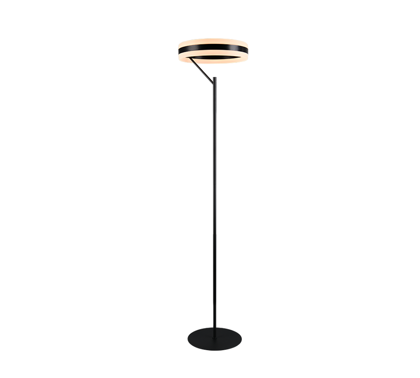 Lámpara de pie Trio Dios LED negro mate 180cm 431410132